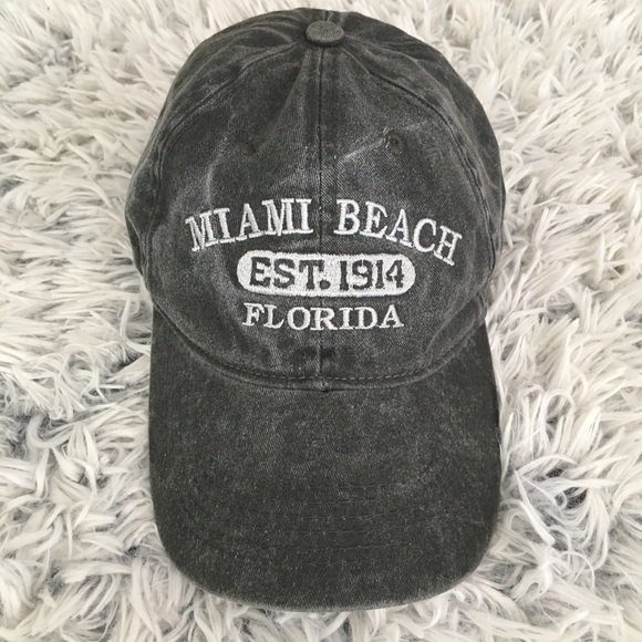 ESY Accessories - ESY 100% cotton distressed Miami Beach ball cap